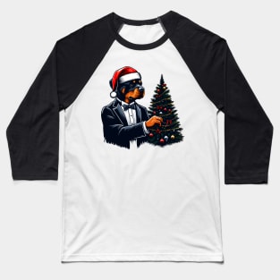 Rottweiler Dog Christmas Baseball T-Shirt